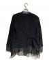 CHANEL (シャネル) ツイード×チュール切替シルクジャケット/Tweed and Tulle Paneled Silk Jacket ブラック サイズ:40：45000円