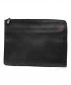 DIOR HOMMEディオール オム）の古着「レザークラッチバッグ/leather clutch bag」｜ブラック