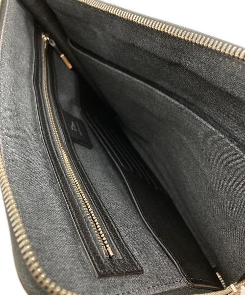 DIOR HOMME（ディオール オム）DIOR HOMME (ディオール オム) レザークラッチバッグ/leather clutch bag ブラックの古着・服飾アイテム