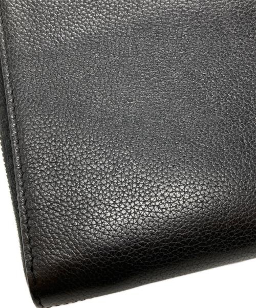 DIOR HOMME（ディオール オム）DIOR HOMME (ディオール オム) レザークラッチバッグ/leather clutch bag ブラックの古着・服飾アイテム