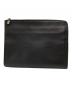 DIOR HOMME（ディオール オム）の古着「レザークラッチバッグ/leather clutch bag」｜ブラック