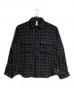 SHINYA KOZUKAシンヤコズカ）の古着「HIS WORK SHIRT/ヒズワークシャツ」｜ブラック