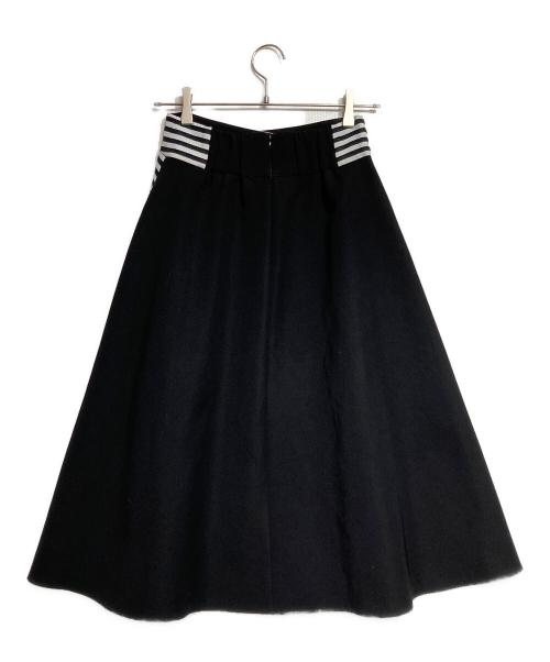 BORDERS at BALCONY（ボーダーズアットバルコニー）BORDERS at BALCONY (ボーダーズアットバルコニー) BORDER POCKET TWILL SKIRT/ボーダーポケットツイルスカート ブラック サイズ:36の古着・服飾アイテム
