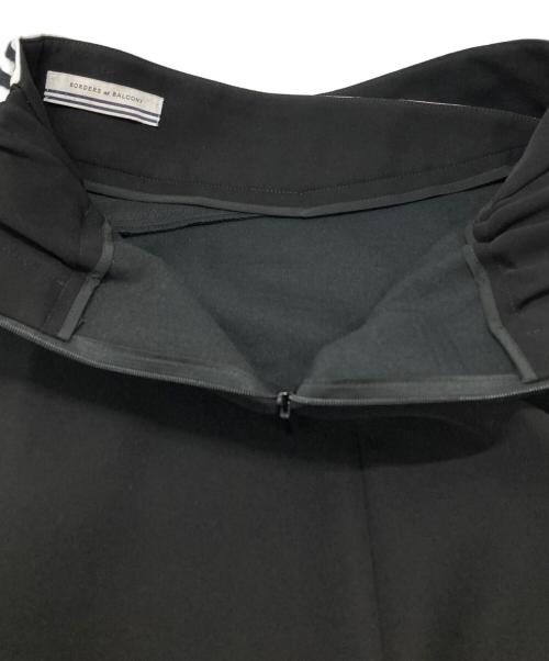 BORDERS at BALCONY（ボーダーズアットバルコニー）BORDERS at BALCONY (ボーダーズアットバルコニー) BORDER POCKET TWILL SKIRT/ボーダーポケットツイルスカート ブラック サイズ:36の古着・服飾アイテム