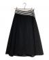 BORDERS at BALCONY（ボーダーズアットバルコニー）の古着「BORDER POCKET TWILL SKIRT/ボーダーポケットツイルスカート」｜ブラック