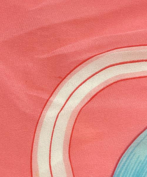 HERMES（エルメス）HERMES (エルメス) カレ140/FLEURS DE LOTUS 蓮の花 ピンク×ブルーの古着・服飾アイテム