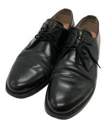 HEINRICH DINKELACKER（ハインリッヒディンケラッカー）の古着「プレーントゥオックスフォードシューズ/Plain Toe Oxford(s)」｜ブラック×グリーン
