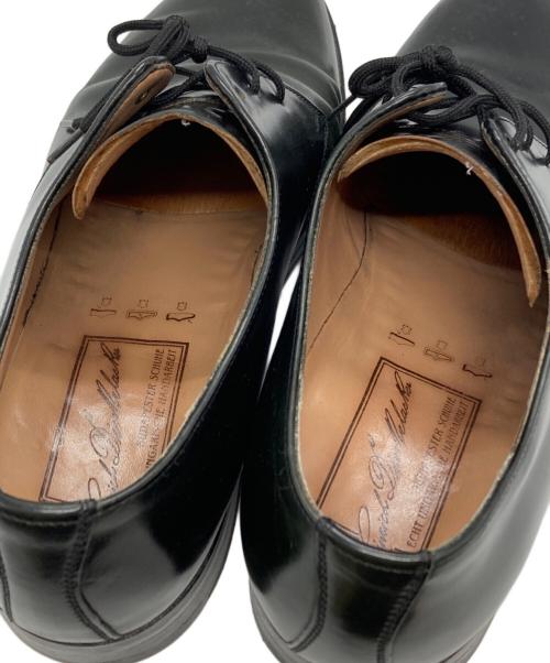 HEINRICH DINKELACKER（ハインリッヒディンケラッカー）HEINRICH DINKELACKER (ハインリッヒディンケラッカー) プレーントゥオックスフォードシューズ/Plain Toe Oxford(s) ブラック×グリーン サイズ:8の古着・服飾アイテム