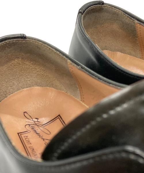 HEINRICH DINKELACKER（ハインリッヒディンケラッカー）HEINRICH DINKELACKER (ハインリッヒディンケラッカー) プレーントゥオックスフォードシューズ/Plain Toe Oxford(s) ブラック×グリーン サイズ:8の古着・服飾アイテム