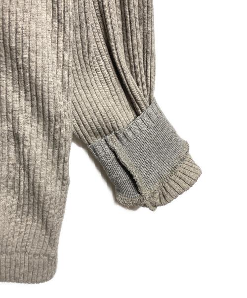 OLD JOE & Co.（オールドジョー）OLD JOE & Co. (オールドジョー) QUATER ZIP COTTON YAK RIBED SHIRTS/クォータージップコットンヤクリブシャツ グレー サイズ:40の古着・服飾アイテム