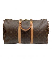 LOUIS VUITTON（ルイ ヴィトン）の古着「ボストンバッグ/Keepall Bandoulière 50」｜ブラウン