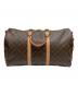 LOUIS VUITTON（ルイ ヴィトン）の古着「ボストンバッグ/Keepall Bandoulière 50」｜ブラウン