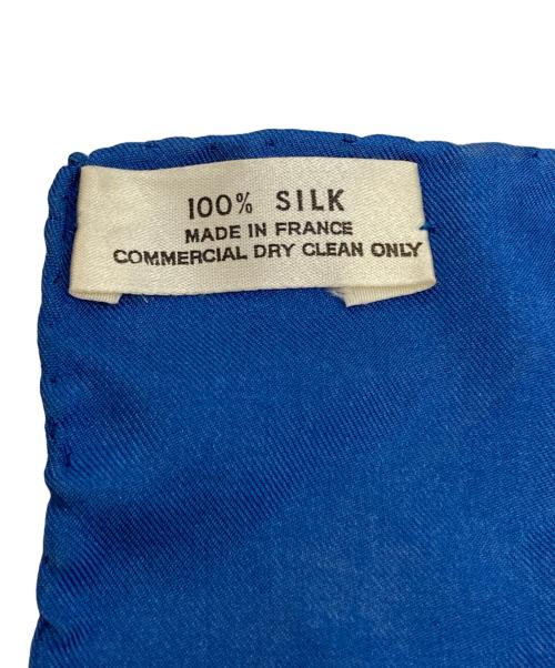 HERMES（エルメス）HERMES (エルメス) カレ90/大統領の馬具(Harnais des Présidents） ブルーの古着・服飾アイテム