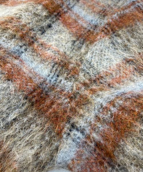 OUR LEGACY（アワーレガシー）OUR LEGACY (アワーレガシー) AMENT CHECK MOHAIR CARDIGAN/アメントチェックモヘアカーディガン ブラウン サイズ:48の古着・服飾アイテム