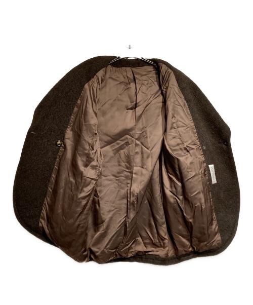 MaxMara（マックスマーラ）MaxMara (マックスマーラ) アルパカウールビッグカラーショートコート/Alpaca wool short coat with big collar ブラウン サイズ:40の古着・服飾アイテム