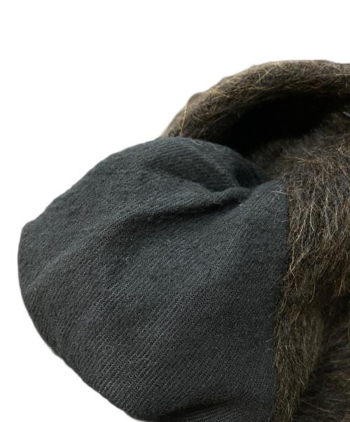MaxMara（マックスマーラ）MaxMara (マックスマーラ) アルパカウールビッグカラーショートコート/Alpaca wool short coat with big collar ブラウン サイズ:40の古着・服飾アイテム