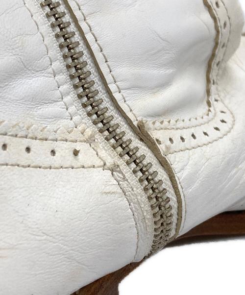 tricot COMME des GARCONS（トリココムデギャルソン）tricot COMME des GARCONS (トリココムデギャルソン) ウェスタンブーツ/Cowboy boots ホワイト サイズ:24.5の古着・服飾アイテム