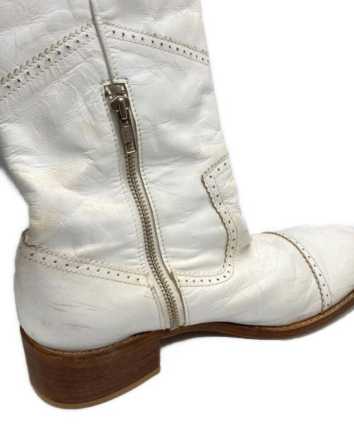 tricot COMME des GARCONS（トリココムデギャルソン）tricot COMME des GARCONS (トリココムデギャルソン) ウェスタンブーツ/Cowboy boots ホワイト サイズ:24.5の古着・服飾アイテム