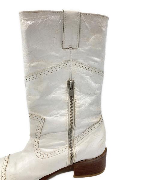 tricot COMME des GARCONS（トリココムデギャルソン）tricot COMME des GARCONS (トリココムデギャルソン) ウェスタンブーツ/Cowboy boots ホワイト サイズ:24.5の古着・服飾アイテム