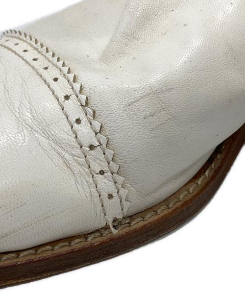 tricot COMME des GARCONS（トリココムデギャルソン）tricot COMME des GARCONS (トリココムデギャルソン) ウェスタンブーツ/Cowboy boots ホワイト サイズ:24.5の古着・服飾アイテム