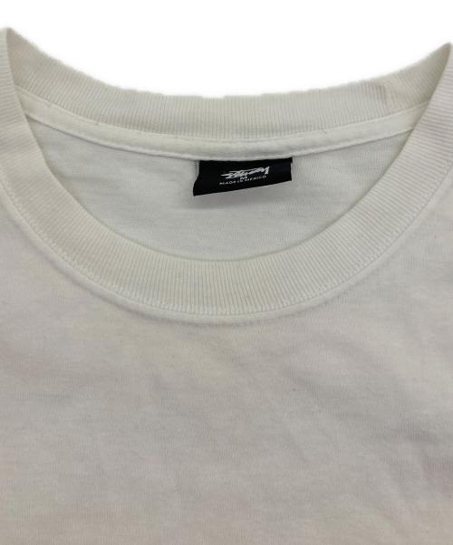 stussy（ステューシー）stussy (ステューシー) バックグラフィックプリントTシャツ ホワイト サイズ:Mの古着・服飾アイテム