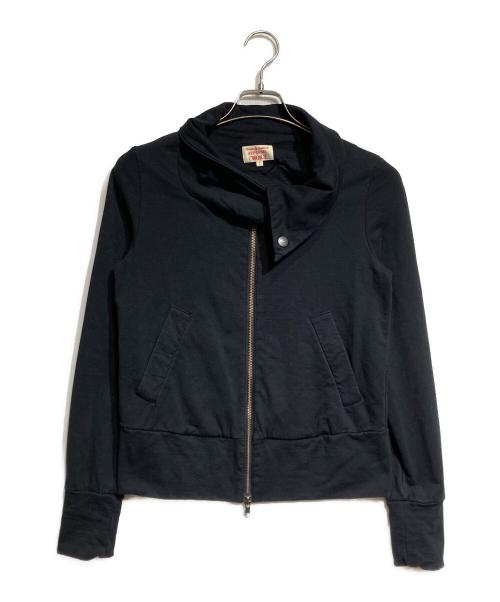 Vivienne Westwood RED LABEL（ヴィヴィアンウエストウッドレッドレーベル）Vivienne Westwood RED LABEL (ヴィヴィアンウエストウッドレッドレーベル) ビッグカラーショートブルゾン/Short blouson  ブラック サイズ:2の古着・服飾アイテム