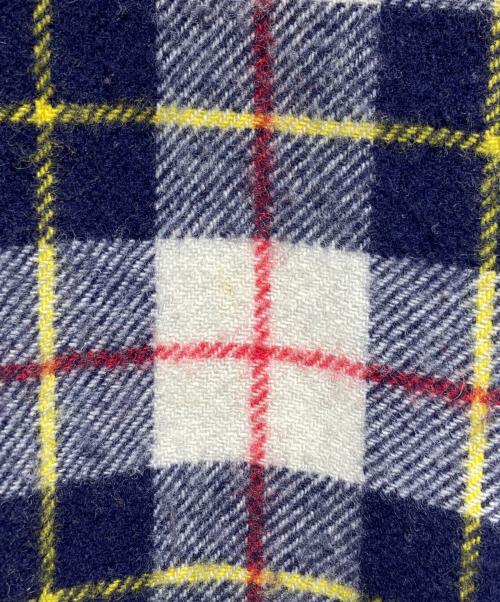 COMME des GARCONS HOMME（コムデギャルソン オム）COMME des GARCONS HOMME (コムデギャルソン オム) 縮絨ウールチェックブルゾン/Wool check blouson ネイビー サイズ:Sの古着・服飾アイテム