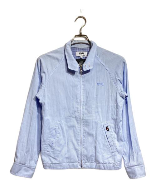 eYe COMME des GARCONS JUNYAWATANABE MAN（アイ コム デ ギャルソン ジュンヤ ワタナベ マン）eYe COMME des GARCONS JUNYAWATANABE MAN VAN (ヴァン) ストライプシャツブルゾン/Striped shirt blouson ブルー サイズ:XSの古着・服飾アイテム