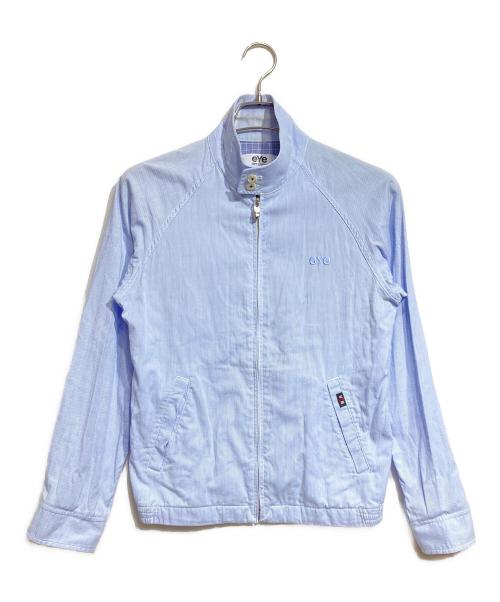 eYe COMME des GARCONS JUNYAWATANABE MAN（アイ コム デ ギャルソン ジュンヤ ワタナベ マン）eYe COMME des GARCONS JUNYAWATANABE MAN VAN (ヴァン) ストライプシャツブルゾン/Striped shirt blouson ブルー サイズ:XSの古着・服飾アイテム