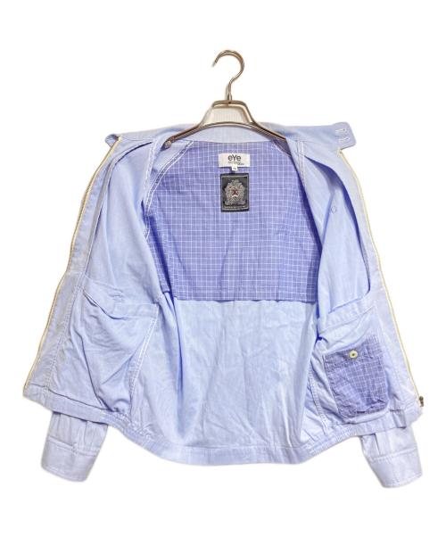 eYe COMME des GARCONS JUNYAWATANABE MAN（アイ コム デ ギャルソン ジュンヤ ワタナベ マン）eYe COMME des GARCONS JUNYAWATANABE MAN VAN (ヴァン) ストライプシャツブルゾン/Striped shirt blouson ブルー サイズ:XSの古着・服飾アイテム