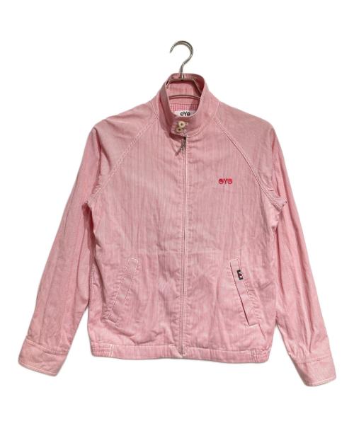 eYe COMME des GARCONS JUNYAWATANABE MAN（アイ コム デ ギャルソン ジュンヤ ワタナベ マン）eYe COMME des GARCONS JUNYAWATANABE MAN VAN (ヴァン) ストライプシャツブルゾン/Striped shirt blouson レッド サイズ:XSの古着・服飾アイテム