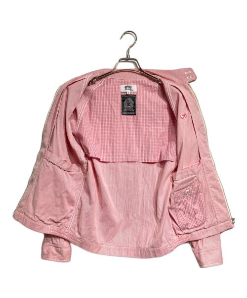 eYe COMME des GARCONS JUNYAWATANABE MAN（アイ コム デ ギャルソン ジュンヤ ワタナベ マン）eYe COMME des GARCONS JUNYAWATANABE MAN VAN (ヴァン) ストライプシャツブルゾン/Striped shirt blouson レッド サイズ:XSの古着・服飾アイテム