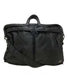PORTER（ポーター）の古着「TANKER  2WAY BRIEFCASE/タンカー 2ウェイ ブリーフケース」｜ブラック