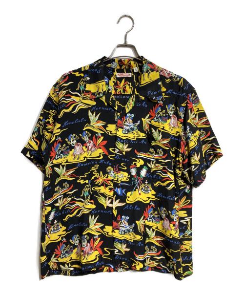 Sun Surf（サンサーフ）Sun Surf (サンサーフ) RAYON HAWAIIAN SHIRT ブラック サイズ:Ｌの古着・服飾アイテム