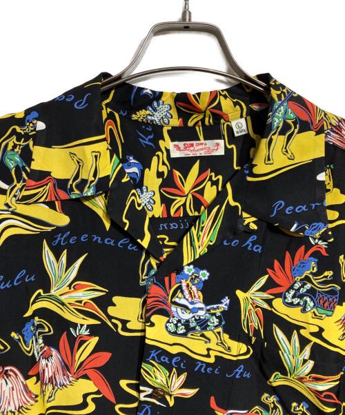 Sun Surf（サンサーフ）Sun Surf (サンサーフ) RAYON HAWAIIAN SHIRT ブラック サイズ:Ｌの古着・服飾アイテム