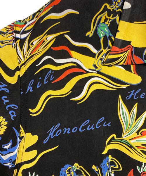 Sun Surf（サンサーフ）Sun Surf (サンサーフ) RAYON HAWAIIAN SHIRT ブラック サイズ:Ｌの古着・服飾アイテム