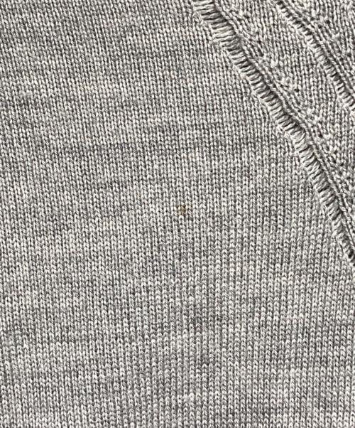DIOR HOMME（ディオール オム）Dior Homme (ディオール オム) 爪痕クラッシュ加工Vネックニット/V-neck Knit with Scratch and Crash Distressing グレー サイズ:Sの古着・服飾アイテム