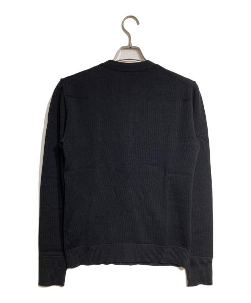 DIOR HOMME（ディオール オム）Dior Homme (ディオール オム) フロントサテンプラケットカーディガン/Front satin placket cardigan ブラック サイズ:Sの古着・服飾アイテム