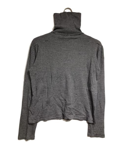 DIOR HOMME（ディオール オム）Dior Homme (ディオール オム) ボーダータートルネックニット/Striped Turtleneck Sweater グレー サイズ:Sの古着・服飾アイテム