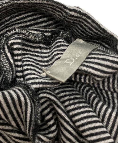 DIOR HOMME（ディオール オム）Dior Homme (ディオール オム) ボーダータートルネックニット/Striped Turtleneck Sweater グレー サイズ:Sの古着・服飾アイテム