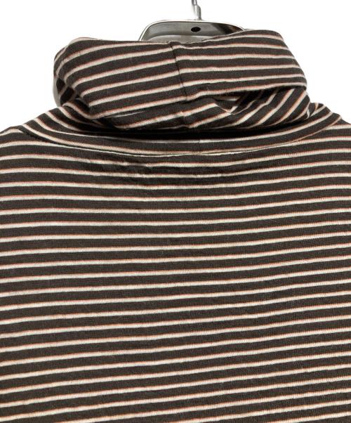 DIOR HOMME（ディオール オム）DIOR HOMME (ディオール オム) ボーダータートルネックニット/Striped turtleneck knit ブラウン×オレンジ サイズ:Sの古着・服飾アイテム
