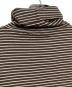 中古・古着 DIOR HOMME (ディオール オム) ボーダータートルネックニット/Striped turtleneck knit ブラウン×オレンジ サイズ:S：20000円