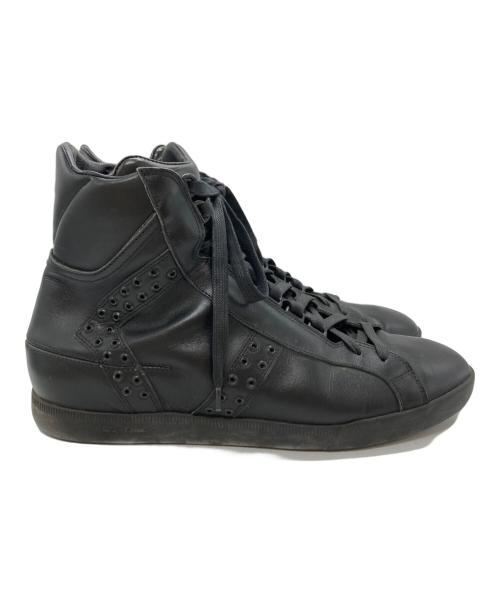 DIOR HOMME（ディオール オム）DIOR HOMME (ディオール オム) ハトメスタッズハイカットスニーカー ブラック サイズ:43の古着・服飾アイテム
