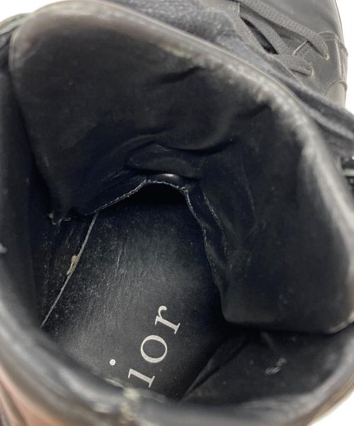 DIOR HOMME（ディオール オム）DIOR HOMME (ディオール オム) ハトメスタッズハイカットスニーカー ブラック サイズ:43の古着・服飾アイテム