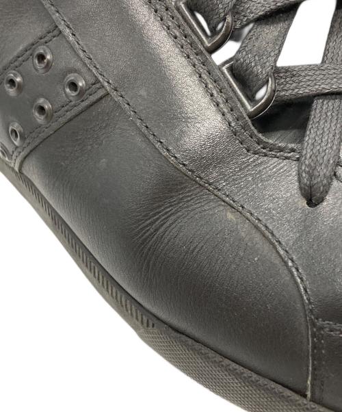 DIOR HOMME（ディオール オム）DIOR HOMME (ディオール オム) ハトメスタッズハイカットスニーカー ブラック サイズ:43の古着・服飾アイテム