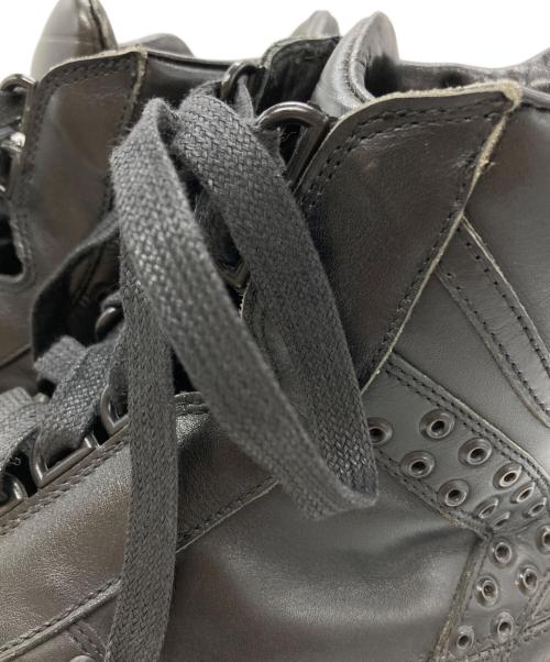 DIOR HOMME（ディオール オム）DIOR HOMME (ディオール オム) ハトメスタッズハイカットスニーカー ブラック サイズ:43の古着・服飾アイテム