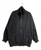 BISHOOLビシュール）の古着「Wool Gabardine Track Jacket/ウールギャバジン・トラックジャケット」｜ブラック