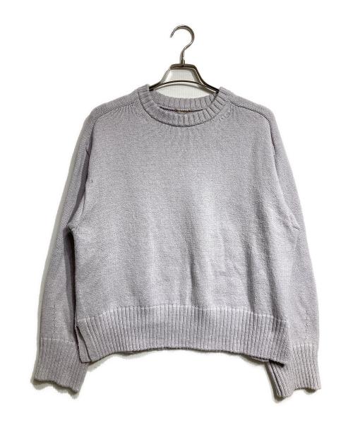 L'appartement（アパルトモン）L'appartement (アパルトモン) COTTON BF KNIT/コットンBFニット パープル サイズ:Freeの古着・服飾アイテム