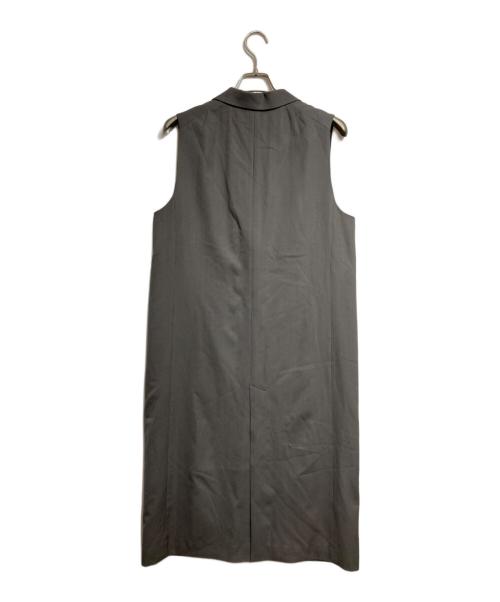 RETROVE（リトローヴ）RETROVE (リトローヴ) FINE WOOL LONG VEST/ファインウールロングベスト グレー サイズ:Freeの古着・服飾アイテム