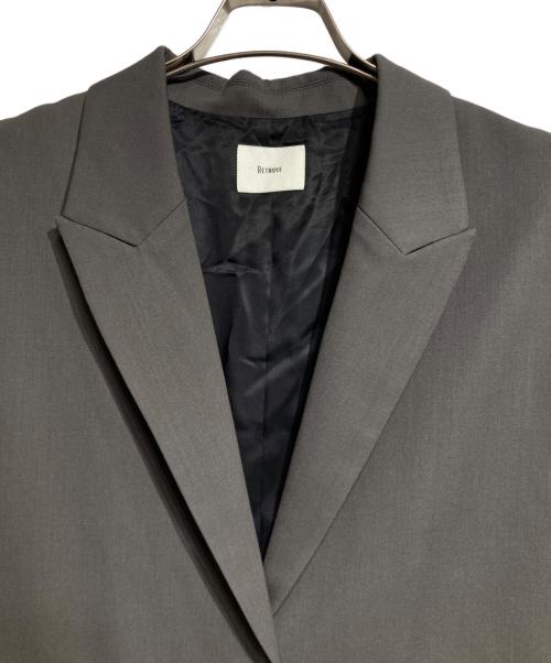 RETROVE（リトローヴ）RETROVE (リトローヴ) FINE WOOL LONG VEST/ファインウールロングベスト グレー サイズ:Freeの古着・服飾アイテム